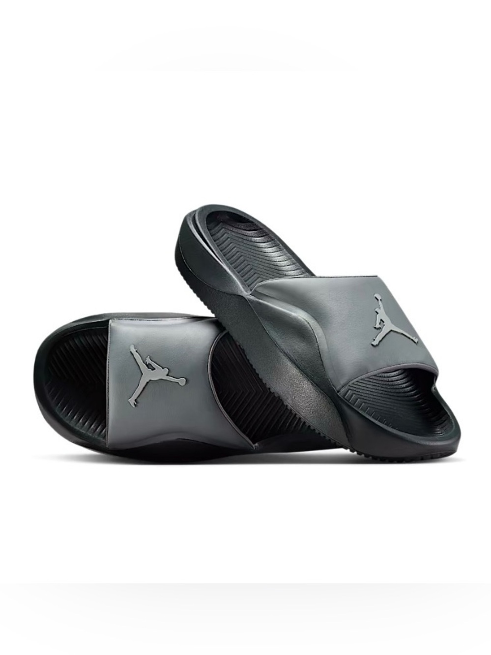 Jordan Men's Slide Sandals in Black and Dark Gray